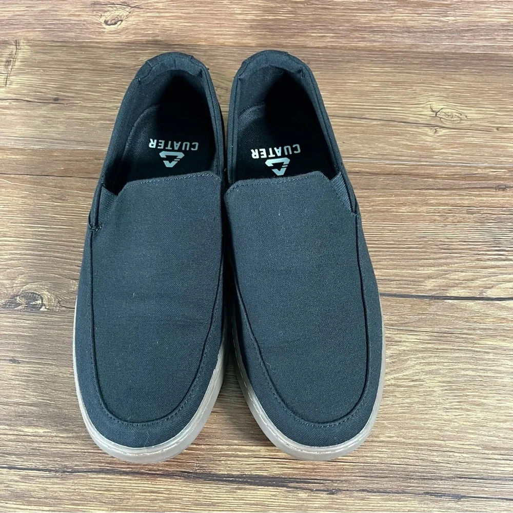 CUATER‎ By Travis Mathew Black Slip-On Sneakers Gumsole Shoes Men’s Size 10